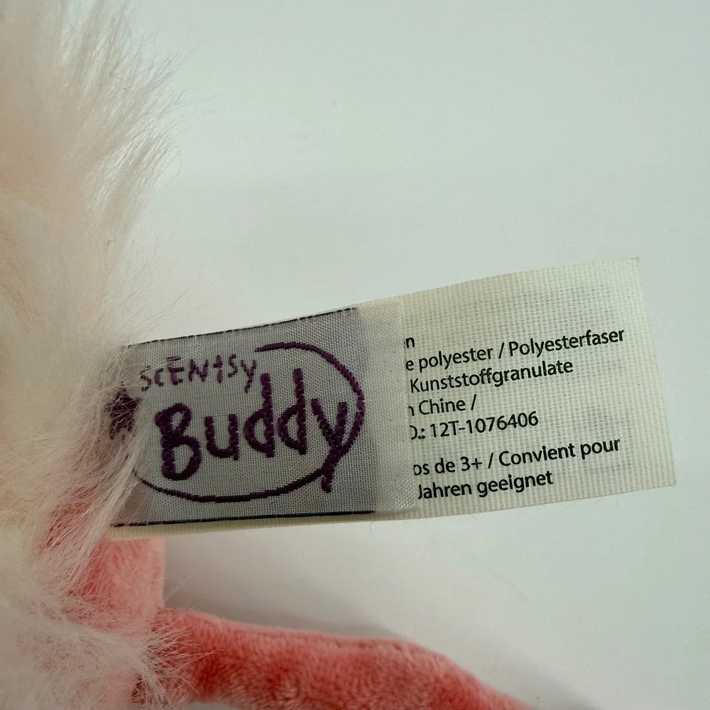 Scentsy Buddy Clip Farah Flamingo Pink Fluffy Plush Backpack Charm Scented